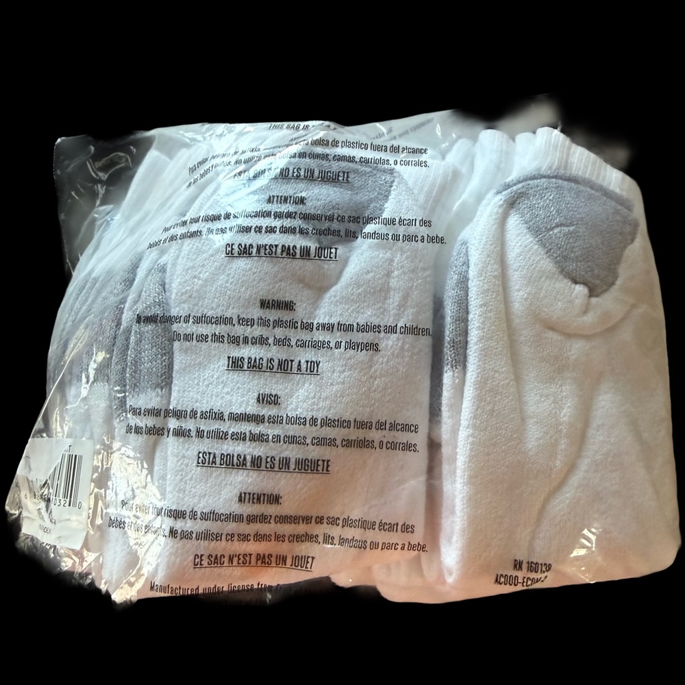 Fruit of the Loom White Socks 10 Pack - Picture 3 of 5